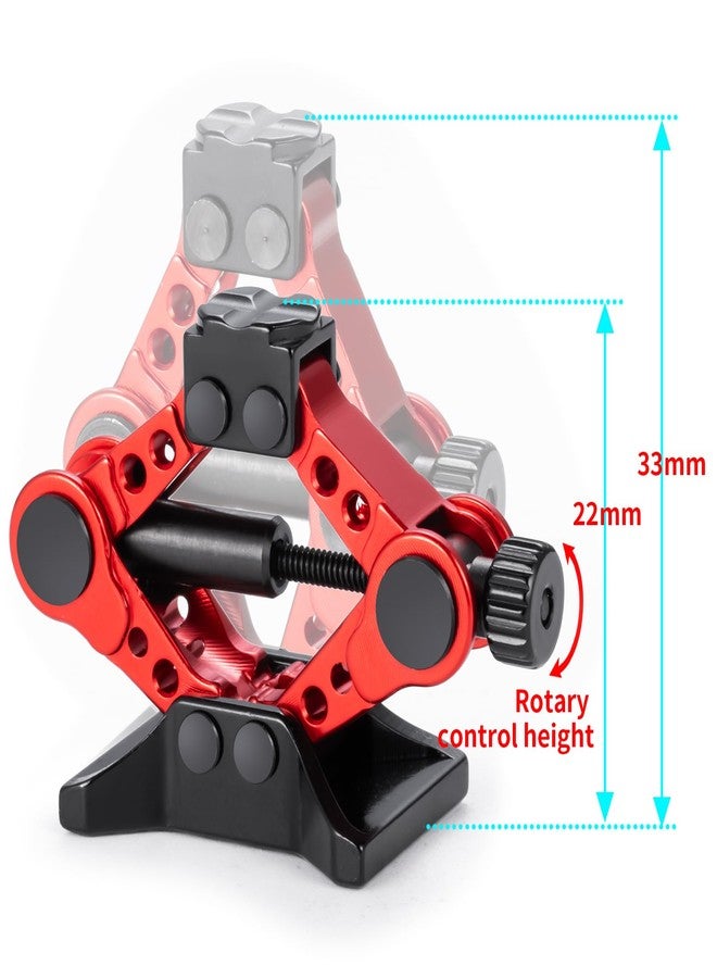 RCHUBAM 1/18 Scale Jack Stands RC Decoration Accessories Adjustable Height Simulation Metal Jack Tool Compatible with 1/18 TRX4M 1/24 Axial SCX24 AXI00001 RC Crawler Car - Image 2